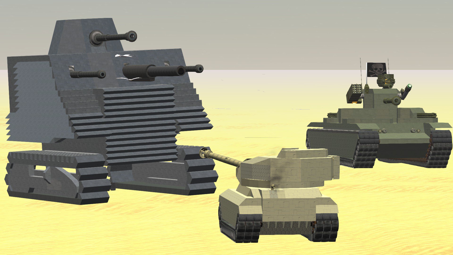 同志ユキヒサ Fromthedepths ビッグボブセンプル超重戦車 ニュージーランドが日本軍上陸に対抗するどころか英国支配からの独立も目指して開発した超重戦車 50cm砲を正面に2門 0cm砲1門 速射榴弾砲を1基装備している