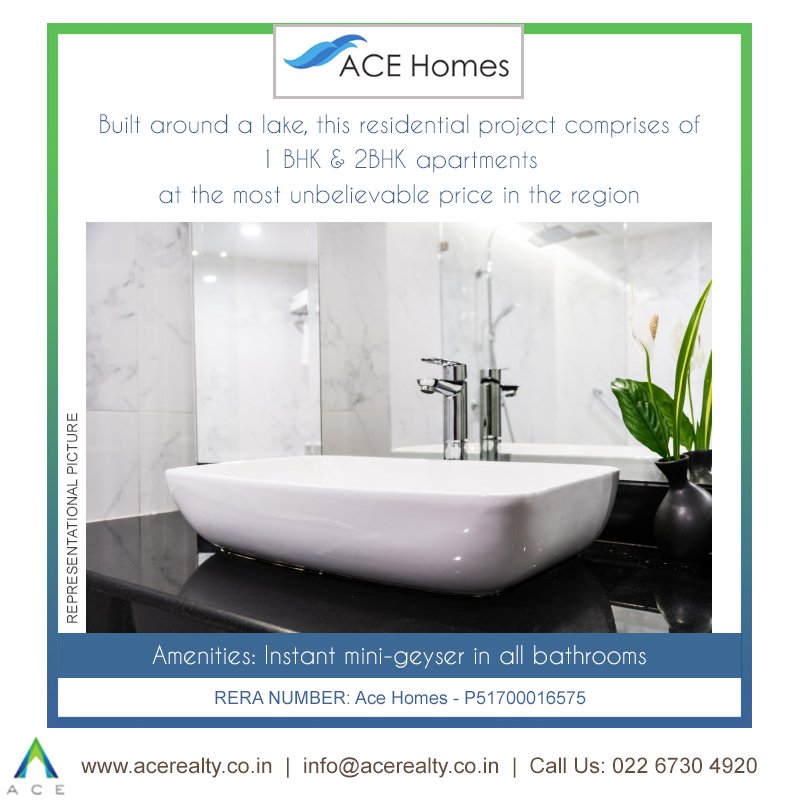 ace_realty's tweet photo. #AceHomes #AceRealty #AceConstructions #RealEstate #Amenities #Mini-geyser
Amenities at a Glance: Instant mini-geyser in all bathrooms
Visit: https://t.co/ugqj1cRTtj | Email: info@acerealty.co.in | Call Us: 022 67304920 https://t.co/1Do1VSBA7g