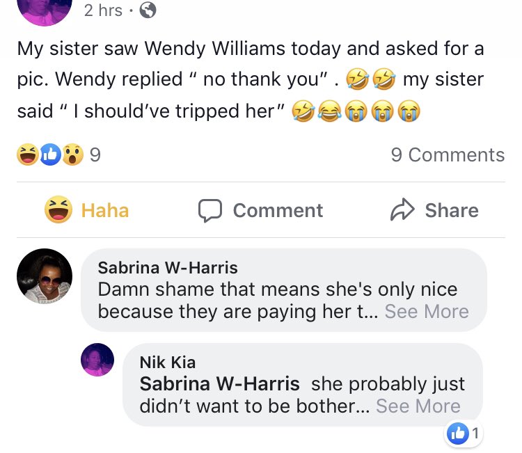 TheRealTrulyKim's tweet photo. @WendyWilliams We have to allow our sisters to heal. We can no longer expect the super women complex that us as ourselves can not live up to. https://t.co/lGPRn4gIqA