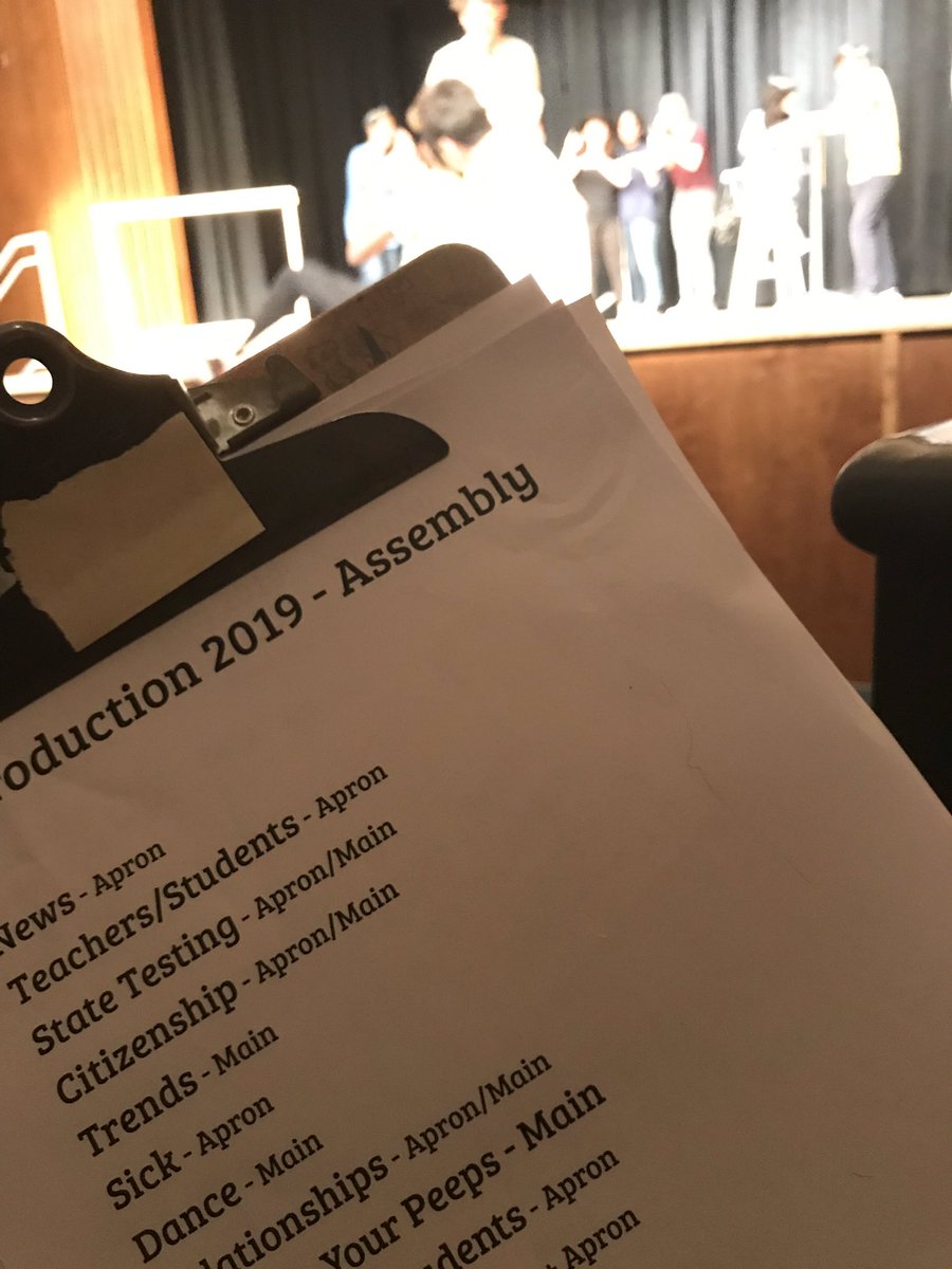 FirstAveTheatre's tweet image. Production 2019’s LAST rehearsal for the LAST show of the year...70 minutes of original material...now that’s collaboration!🎭@FirstAveMS