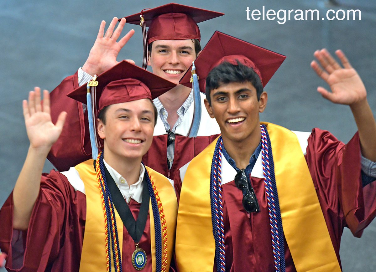 <a href="/WestboroRangers/">WHS Rangers</a> graduates Alex Izvolsky, Gregory Xenos, and Pranava Kumar <a href="/WboroPrincipal/">WHS Principal</a> at their graduation exercises, held at the school <a href="/telegramdotcom/">telegramdotcom</a>