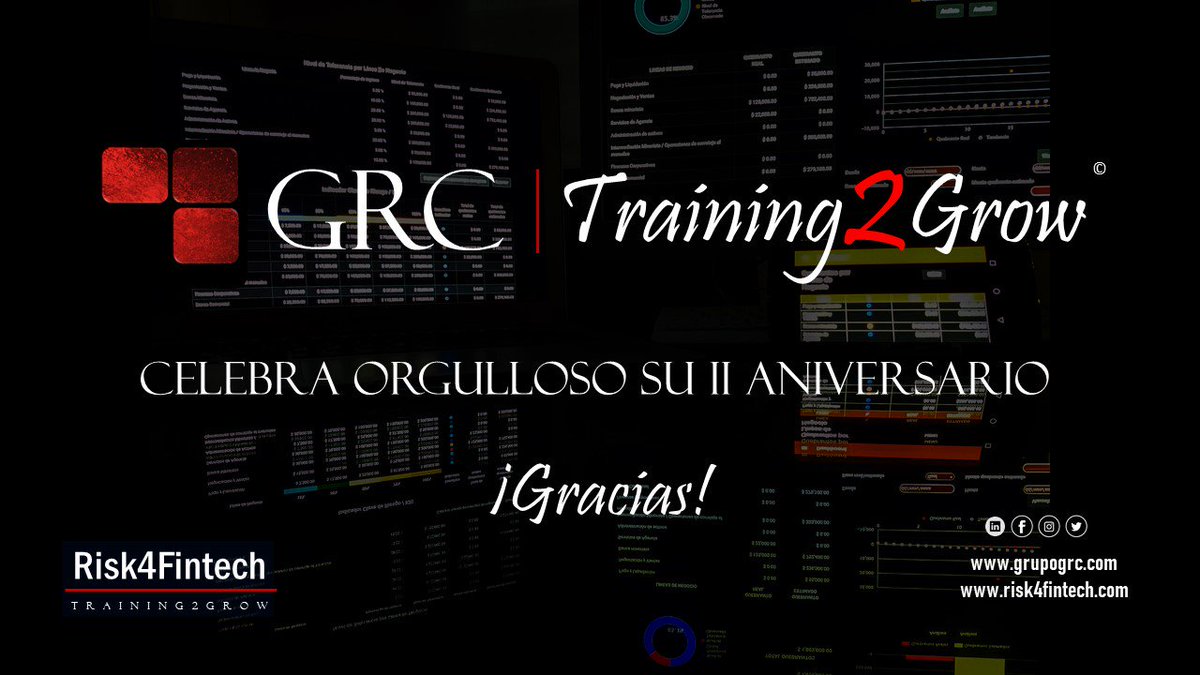 Training2Grow's tweet photo. Cumplimos, orgullosamente, dos años de apoyar a instituciones del sector financiero. Seguimos creciendo gracias a la confianza de nuestros clientes.
#Training2Grow #Risk4Fintech #riskmanagement https://t.co/hoUtKImHT5