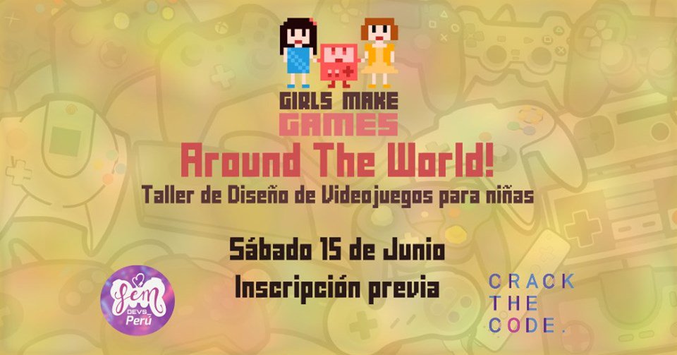 Glosemdev's tweet photo. El taller “GMG Around the World - Perú” 🤩 estará orientado a #adolescentes de 13 a 15 años donde crearán un #juego de #plataformas.
*No requiere conocimiento previo de #programación
🗓 15 de junio, 14:30
Inscripción 👉 https://t.co/ZkhiUMIdxD
#FemDevsPerú #CracktheCodePerú https://t.co/XbUXG3EpWO
