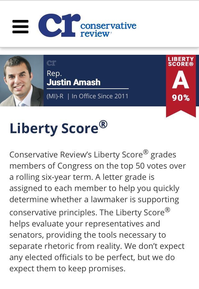 AnonymousLiberi's tweet photo. @Sassypaws @justinamash DeSpItE hIs VoTiNg ReCoRd, Amash iS sTiLl A rInO. #ConservativeReview #JustinAmash https://t.co/bvZ8GTNOXI