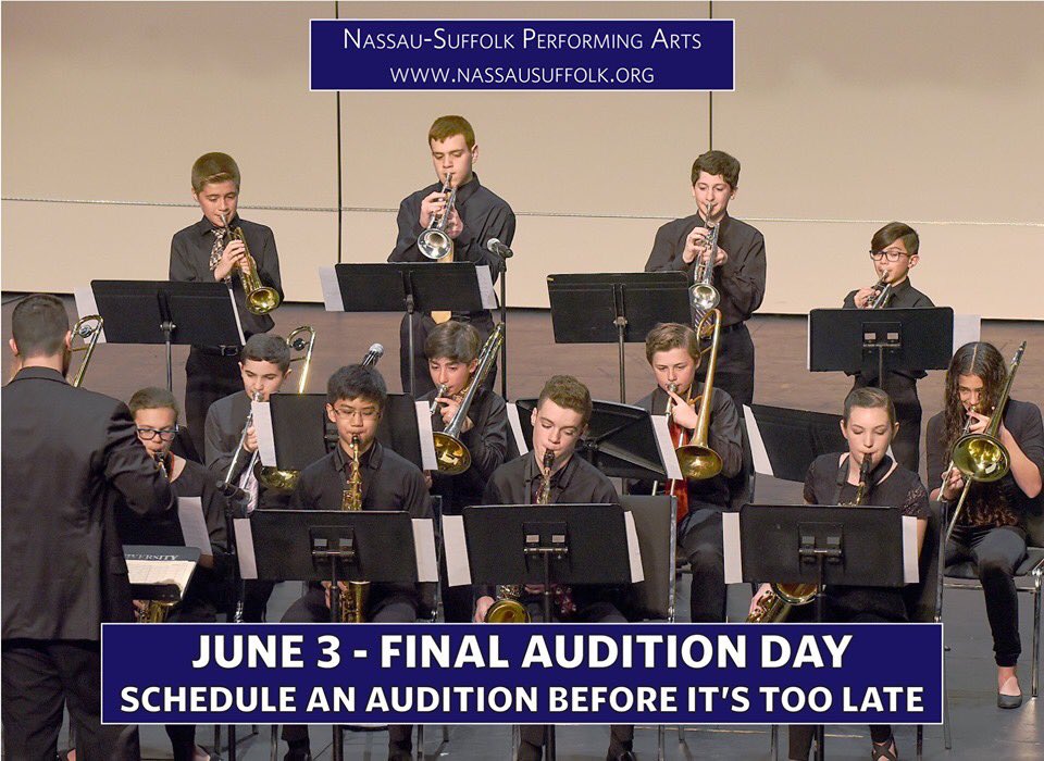 NSPAmusic's tweet photo. Schedule an audition before it’s too late! https://t.co/pSyS1V1jPy