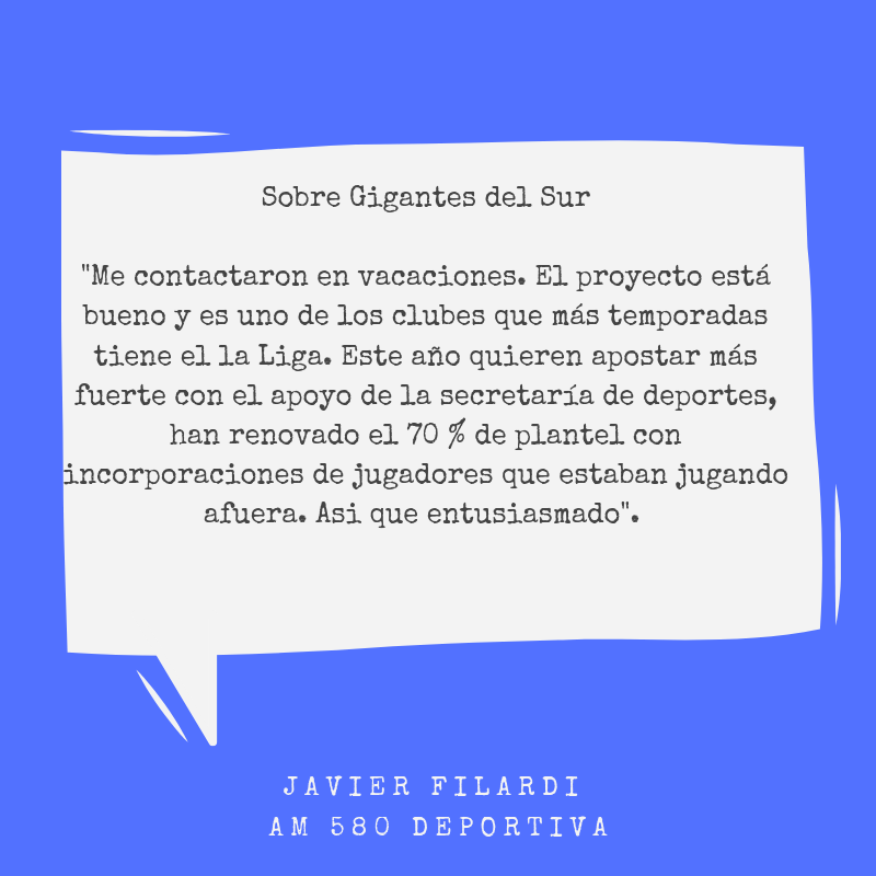 FilardiVoley's tweet photo. #Cordoba Algunas frases que dejó la entrevista a @javifilardi en @580universidad con @RubenDiliddo este sábado 1° de junio.
El cordobés habló sobre la incorporación a @GigantesVoley y se manifestó entusiasmado con el proyecto.
#FilardiEnRadio #JaviFilardi #FilardiVoley https://t.co/l2Z9oZVNCn