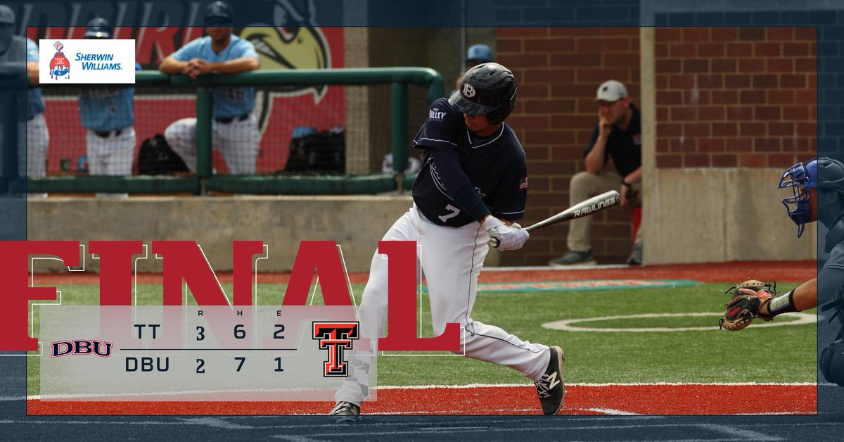DBU_Baseball's tweet photo. FINAL: TTU 3, DBU 2

Patriots face Florida on Sunday https://t.co/y3JHpXzpnv