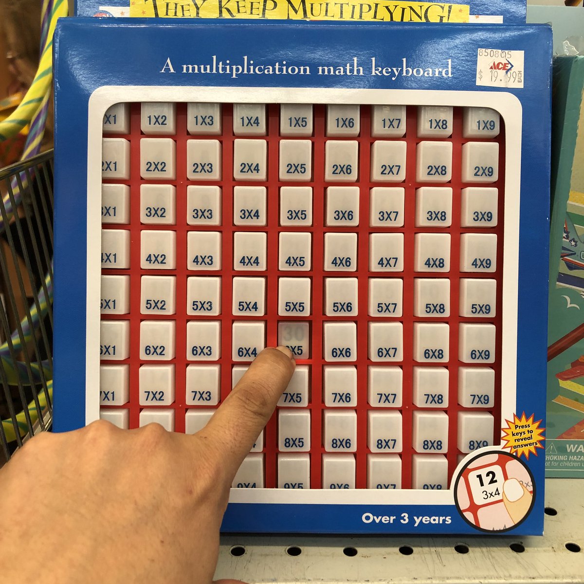 SFGeekGirl's tweet image. Flashback at the #5and10: I had one of these as a kid...

#multiplicationtable