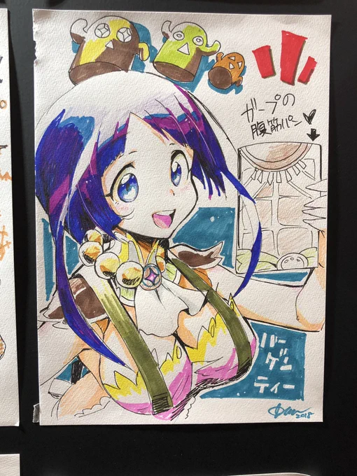 去年リアイベ来れなかった人のために去年描いたイラストぺたっ 