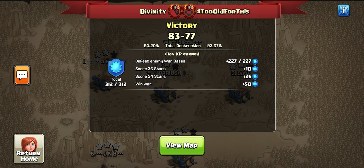 DivinityCoC's tweet image. Good effort @toftCOC ...huge 11v 11 from TOFT...good luck for future wars