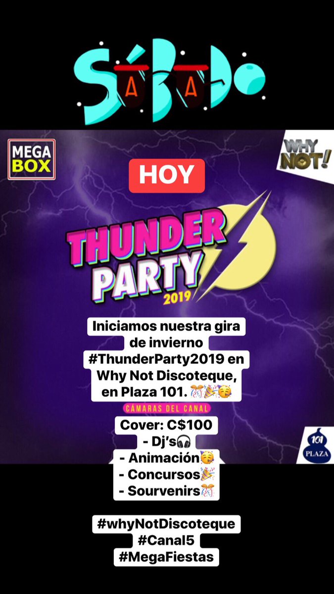 MEGABOXNI's tweet photo. No vemos en un ratito en #WhyNotDiscoteque 🤟🏾 de #Plaza101 https://t.co/aWgGlUsEOJ