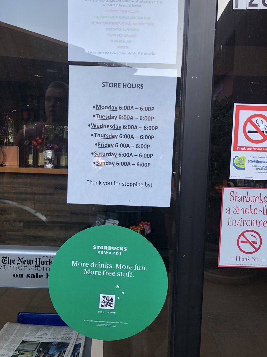 LaurieLu8's tweet photo. when you walk all the way down the Sedona strip &amp; your employees went home early not cool @Starbucks https://t.co/nDV4k74WQw