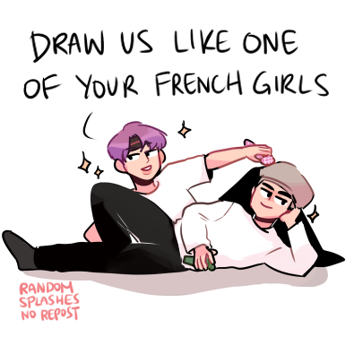 'draw us like one of your french girls'

#btsfanart #BTS #V #JIN #BTSatWembley @BTS_twt 