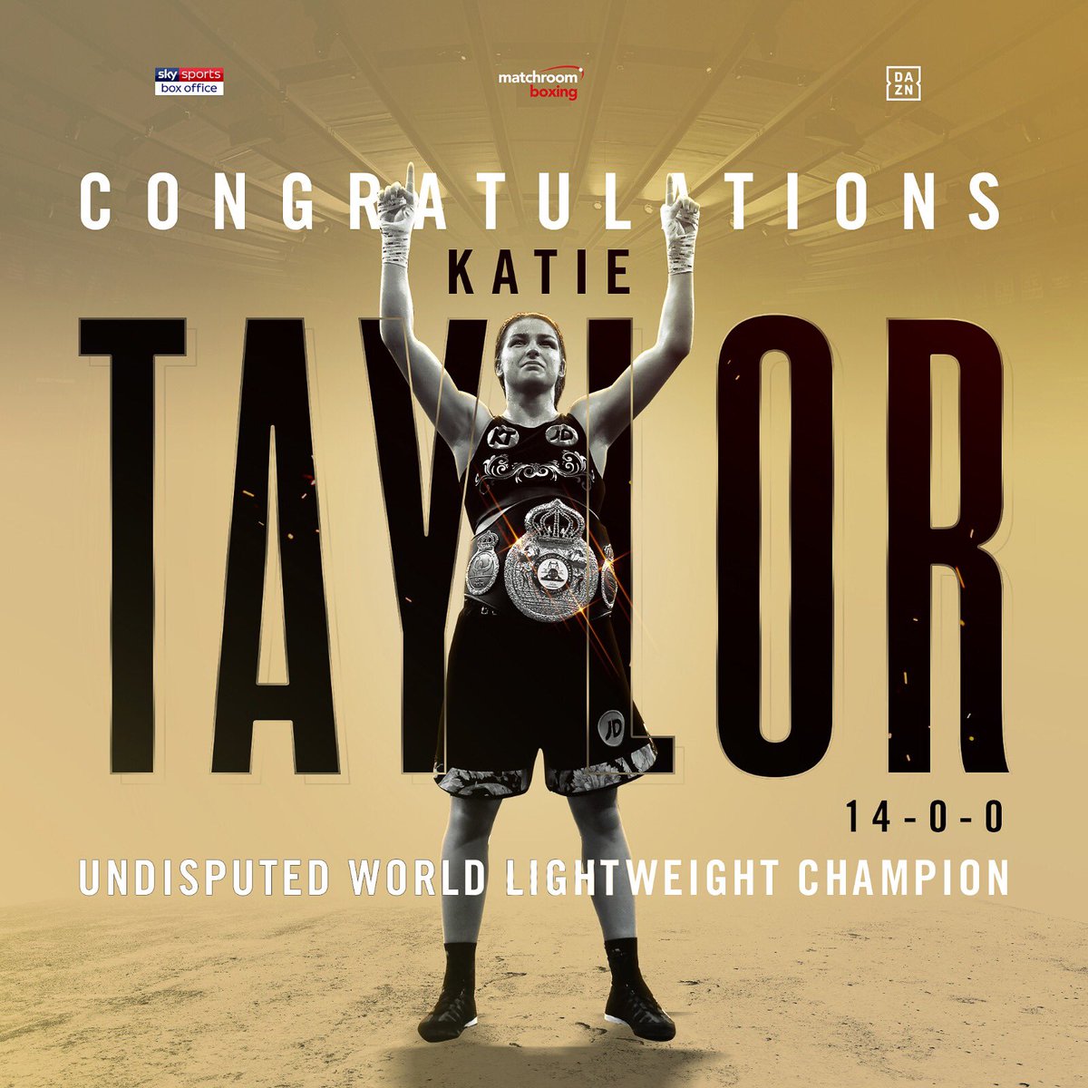 MatchroomBoxing's tweet image. SHE’S DONE IT!!! 👊

@KatieTaylor is the #undisputed World Lightweight Champion!!!