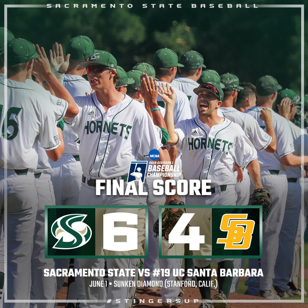 We found a way and picked up 40 wins while doing it ✋ #StingersUp

The first win for Sacramento State in the NCAA Tournament since 2014!! #RoadToOmaha