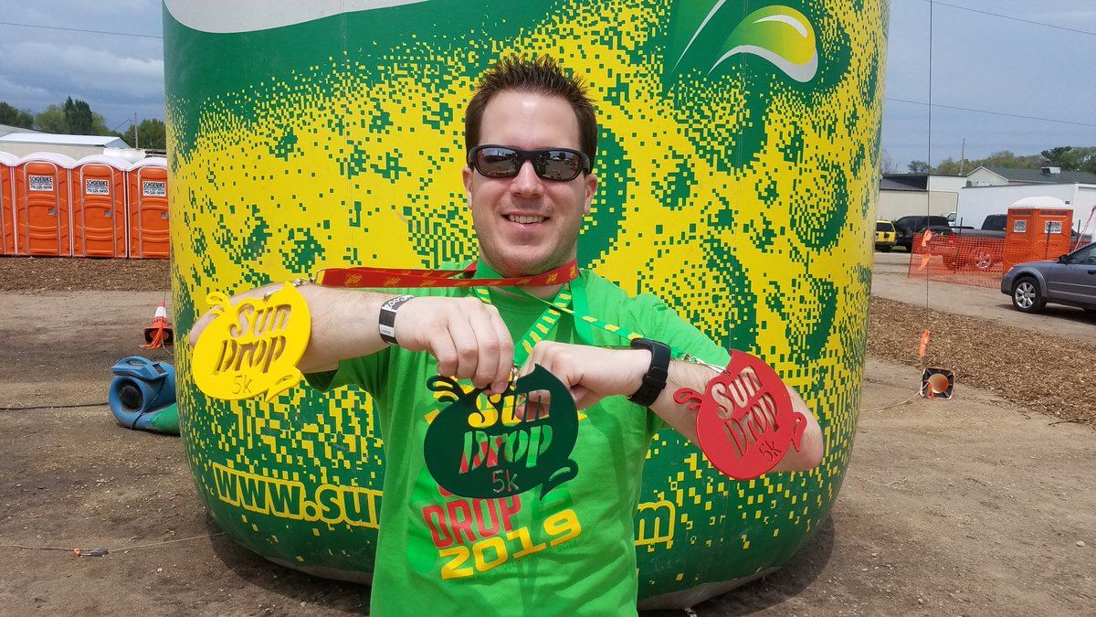 kwondra's tweet photo. Pretty excited about accomplishing the three-peat!  M30-39 Division Winner in 2017, 2018, and now again here in 2019 for the #SunDrop 5k!  #SunDropDayz #Running #5k #5km @SunDrop https://t.co/X25akmtJ9J