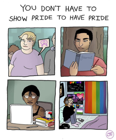 TrevorProject's tweet photo. Whether you can celebrate #Pride or not, you matter 🌈 If you're in crisis, reach out to us for support 24/7 at 866.488.7386 or text/chat us at: https://t.co/hxtScqt870 📲
🎨 art by @HubbellJustin 🎨
#LoveIsLove #TransPride https://t.co/cCQAwAEBE7