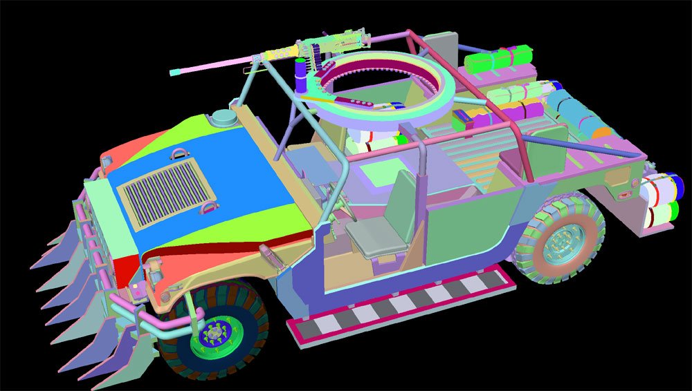世紀末女子高生さん用にハンヴィーを魔改造中～😊
あとは武装を・・・ 