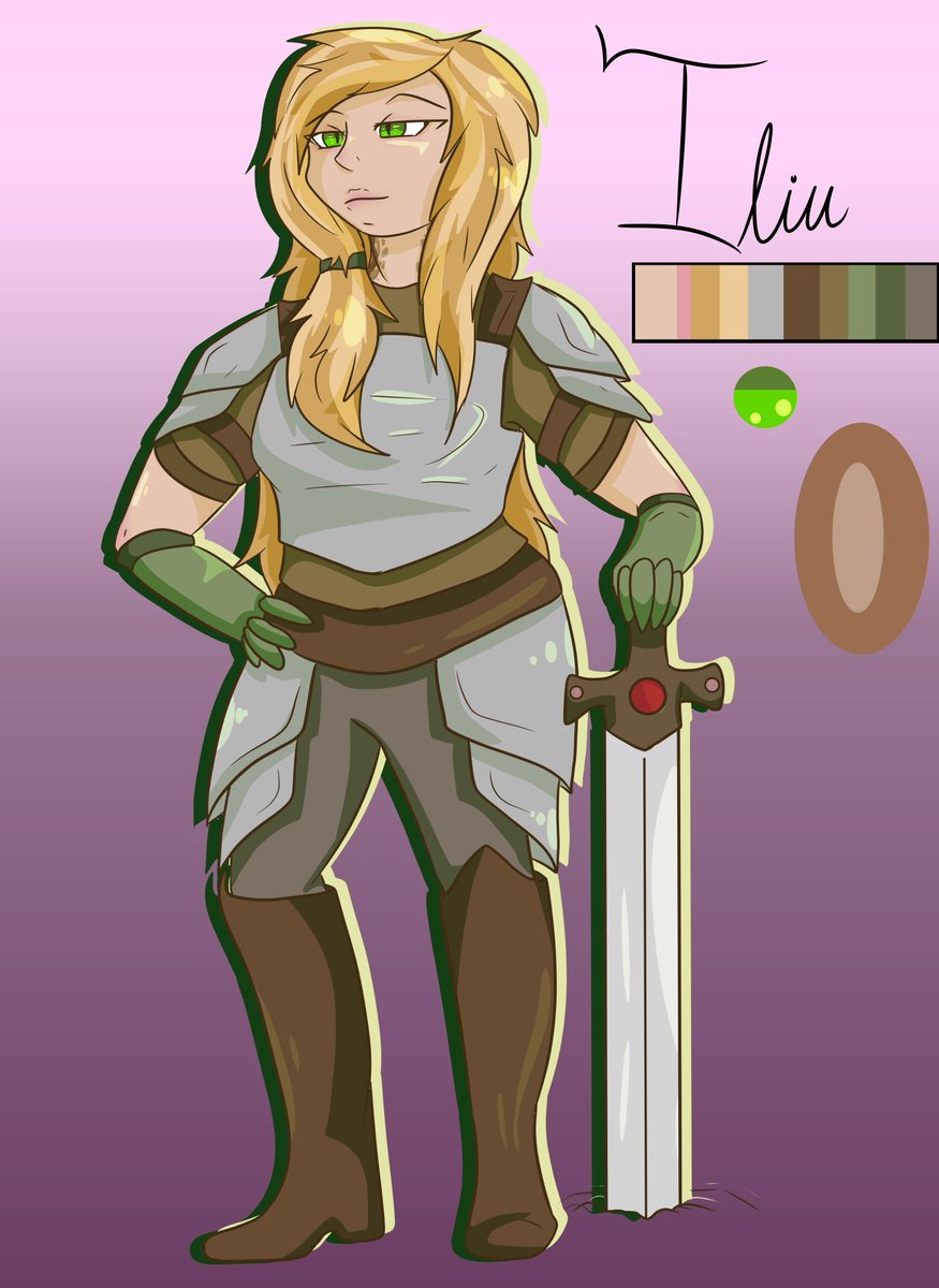 MoFox17's tweet photo. For Pride, I think I'm going to make some new art for my LGBTQ+ characters. be it designs, pictures, or practice.
So here is Iliu, my Bisexual, Yuan-ti, Fighter-bard!
#Characterdesign #Bi #Bicharacter #Dnd #Yuanti https://t.co/Rtz5gBe7L7
