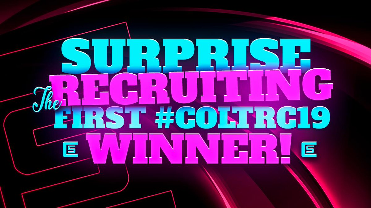 TeamColt's tweet photo. The FIRST #ColtRC19 Winner on our channel in a few hours. โฑ๏ธ
Who do you think it is? ๐
๐บ: https://t.co/UFWQhlk3yX
#TheRise https://t.co/dOKD5Hb7Pv