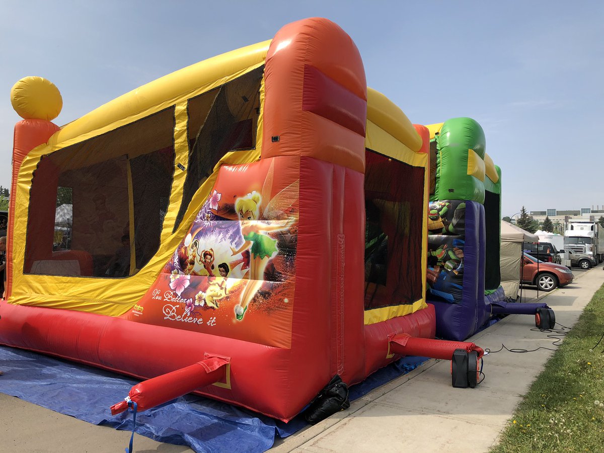 <a href="/AllAboutBouncin/">All About Bouncing Red Deer</a> is at the #RedDeer farmers Market every Saturday! Two castles for the kids to enjoy. Today was Fairies and Ninja Turtles.