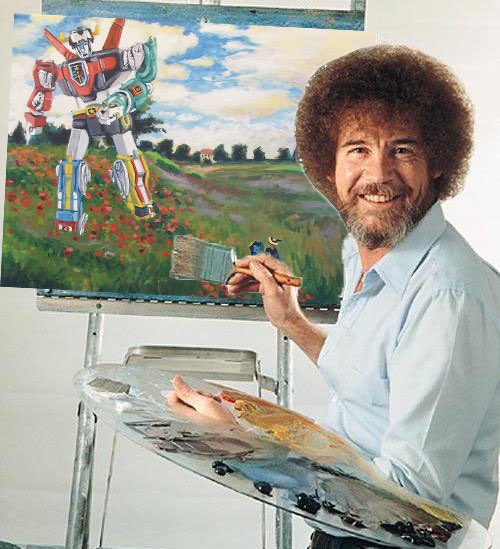 Bob ross painting but gay