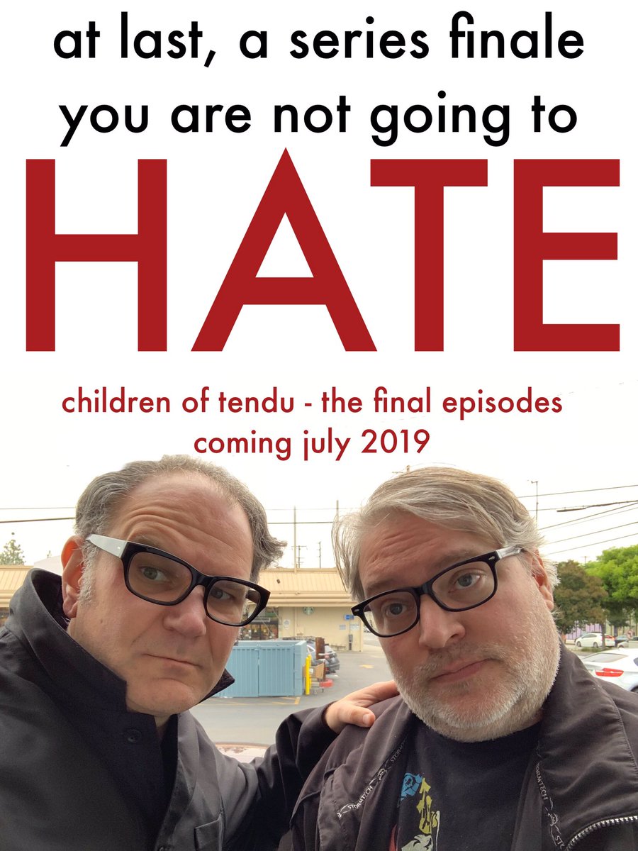 a little greyer but none the wiser! all good things must come to an end, and before we move on to our next joint podcasting venture me and @JoseMolinaTV have some unfinished business we have to wrap up! #childrenoftendu #doyoutendu @childrenoftendu