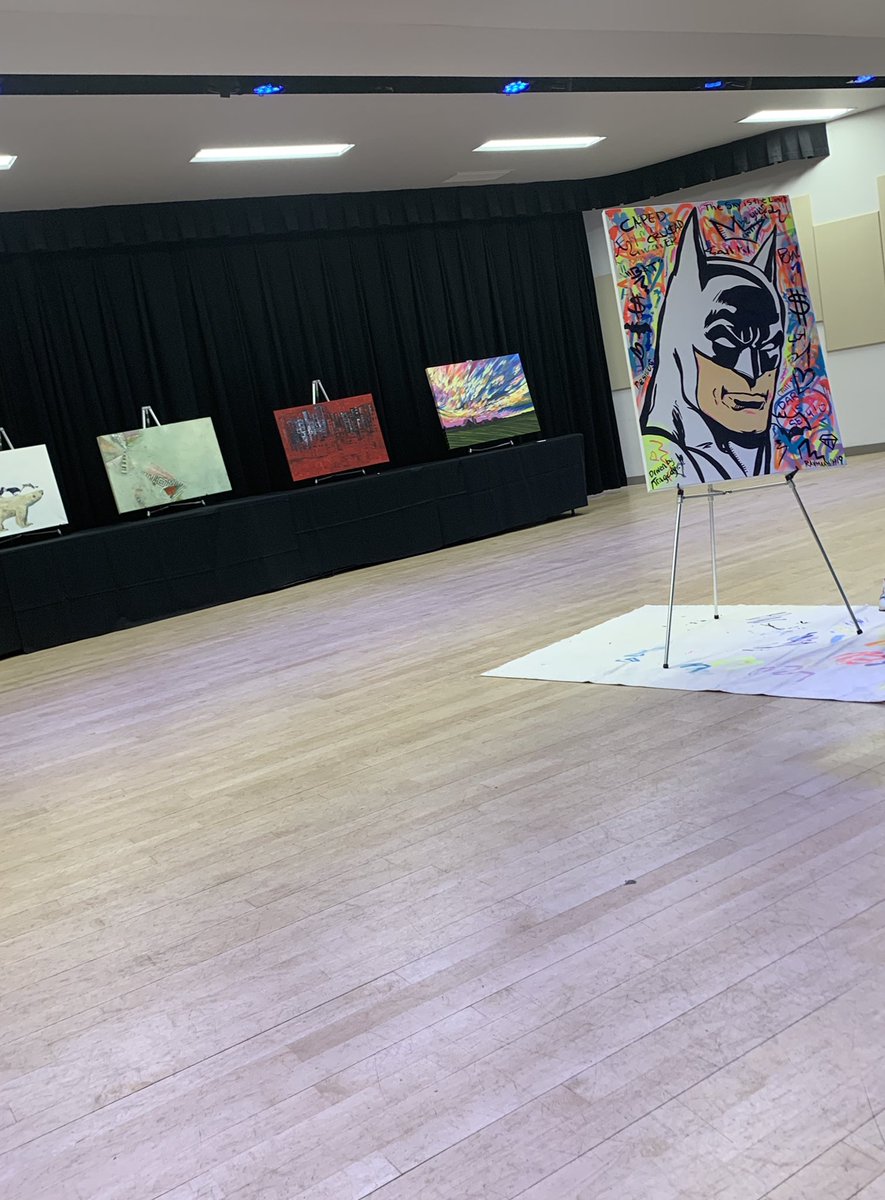 DriveHappy_ab's tweet photo. We had a great time at the @EdmNextGen #Timeraiser for the official kickoff of NextGen month in Edmonton! Bids were placed by pledging volunteer time connecting art, citizens and local non profits. https://t.co/VIYZApDvMt