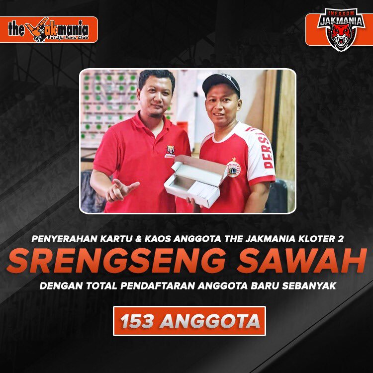 jak_srengseng's tweet photo. Kloter 1 : 1,800 KTA
Kloter 2 : 153 KTA
Total keseluruhan KTA Baru: 1,953.
Oren Dikami Takkan Pernah Luntur
Selamat Datang Untuk Anggota Baru JSR. https://t.co/xDqFe3Pq9O