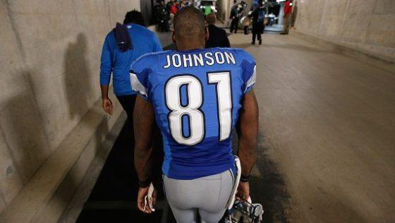 SNFonNBC's tweet photo. Calvin Johnson on potentially making peace with the @Lions: “The only way they’re going to get me back is they put that money back in my pocket. That’s the bottom line.” #NFL https://t.co/rCVy4Zpyj7 https://t.co/mPE3OjEiad