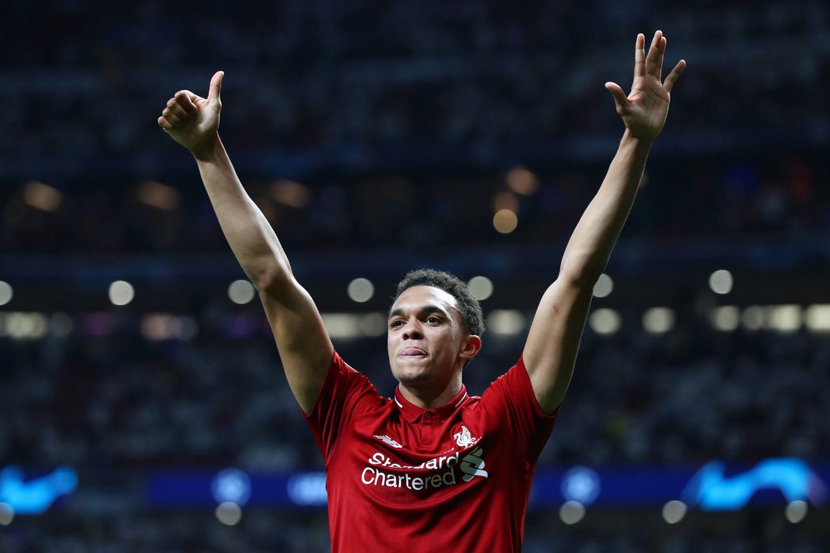 TrentAA's tweet image. From age 6 to winning the 6th. #YNWA #UCLfinal