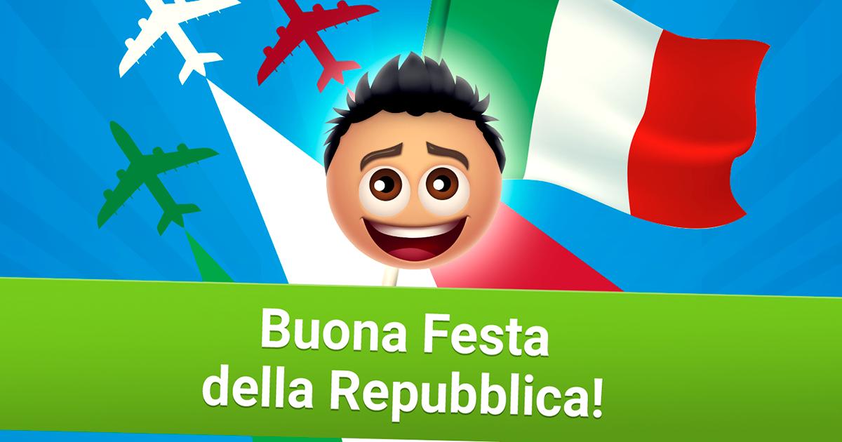 QuizDuello's tweet photo. Noi celebriamo questo giorno con un quiz speciale per la Festa della Repubblica... E voi come festeggiate? 🥳
#quizspeciale #festadellarepubblica https://t.co/iXtRzX82Y4