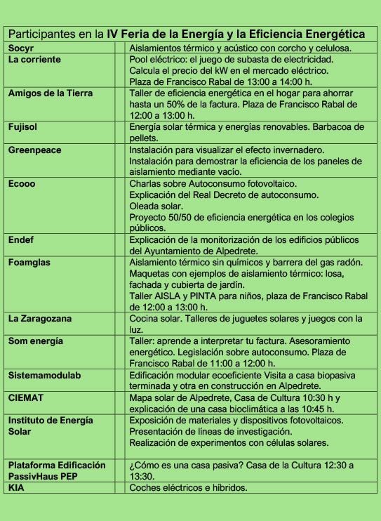 Todo preparado para la VI Feria de la Energía y Eficiencia Energética. 
#renovables #Solpedrete