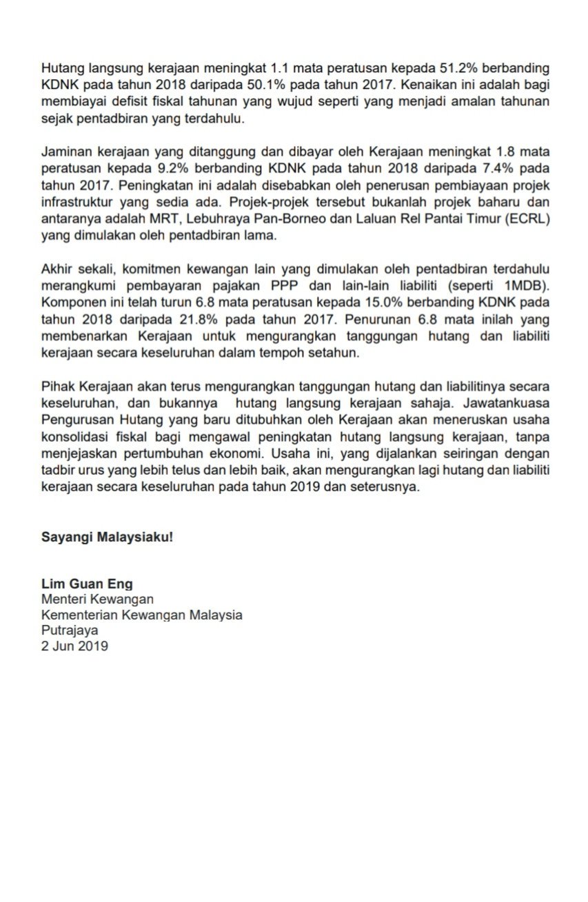 Bfm News On Twitter The Debt Management Committee Has Announced That Malaysia S Overall Government Debt Liabilities Relative To The Gdp Was At 75 4 For 2018 The Figure Was 79 3 For 2017