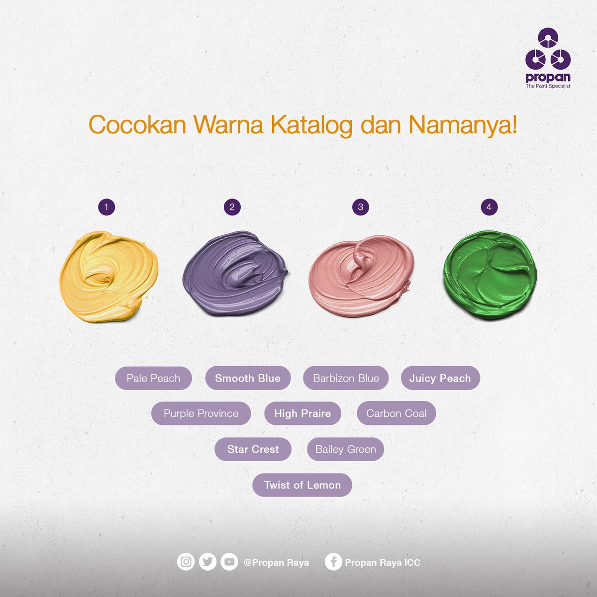 propanraya's tweet image. #Propaners, gimana puasanya hari ini? Biasanya menjelang lebaran, puasa jadi lebih semangat, nih. Bener nggak?

Sambil nunggu waktu berbuka, yuk coba jawab pertanyaan pada gambar. Kira-kira, siapa hayooo yang bisa jawab semuanya dengan betul?

#Profun