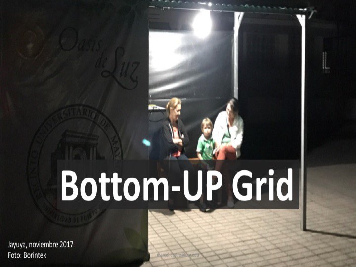 Bottom-UP Grid: luz del  #OasisDeLuz en Jayuya 29/30