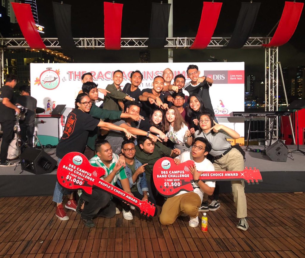 RpReplug's tweet photo. REPLUG IG’s Waiting For Joe takes  home both the People’s Choice and Judges Choice Awards for the DBS Marina Regatta Campus Band Challenge organised by Bandwagon! We are extremely proud of you boys! https://t.co/FUY9shP5Vn