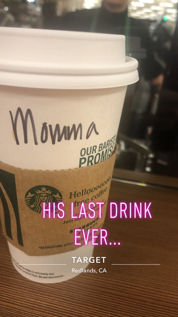 marcieamaro's tweet photo. It’s the end of an era. My son had his last day at #TargetRedlands. All 3 of my kids worked at #TargetStarbucks with me. It was truly a joy to work all of them. Adventure is out there.. go get it! https://t.co/NsABKf5nNF