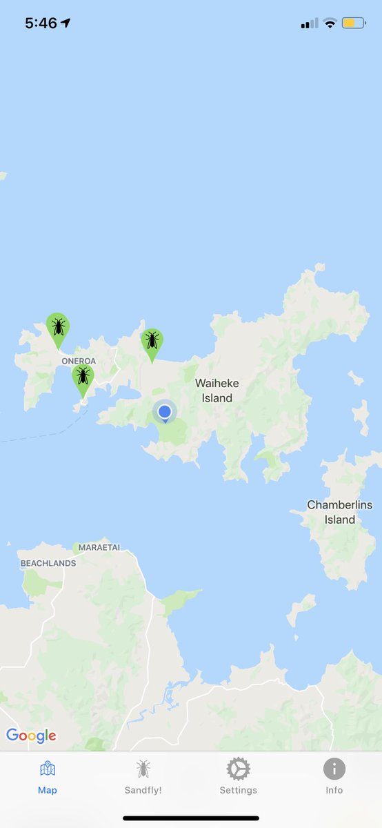 SandflyMap's tweet photo. #waiheke is in the clear #shutdownsandflies https://t.co/bbI7YnBOhN