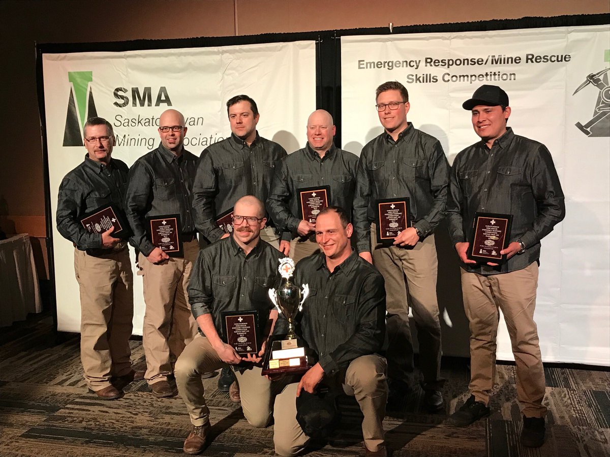 oranocanada's tweet image. And that’s a wrap! Congrats to our #McCleanLake team for winning Runner-up in the Surface First Aid event @SaskMiningAssoc #ERMRC #mining #EmergencyResponseTeam