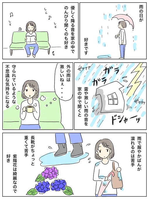 雨の日の雑記 