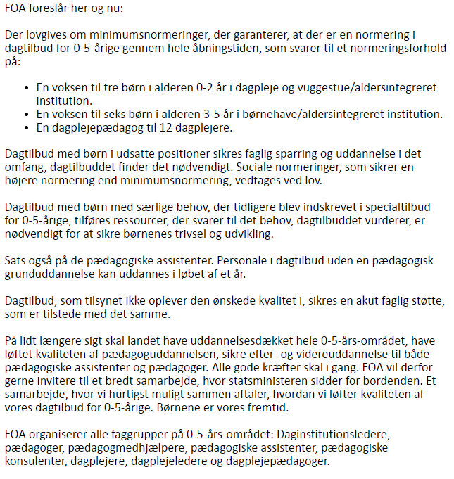 enghausen's tweet photo. Vælgerne vil have minimumsnormeringer i daginstitutionerne og i @FOA_dk  har vi en række rigtig gode bud på, hvordan vi får løftet kvaliteten.  https://t.co/9tOzwqtTrV https://t.co/6qrRIpvk9p #dkpol #fv19 #bhvchat https://t.co/bO12vAub2W