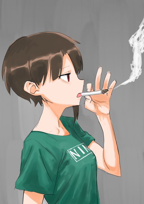 「cigarette holding cigarette」 illustration images(Oldest)
