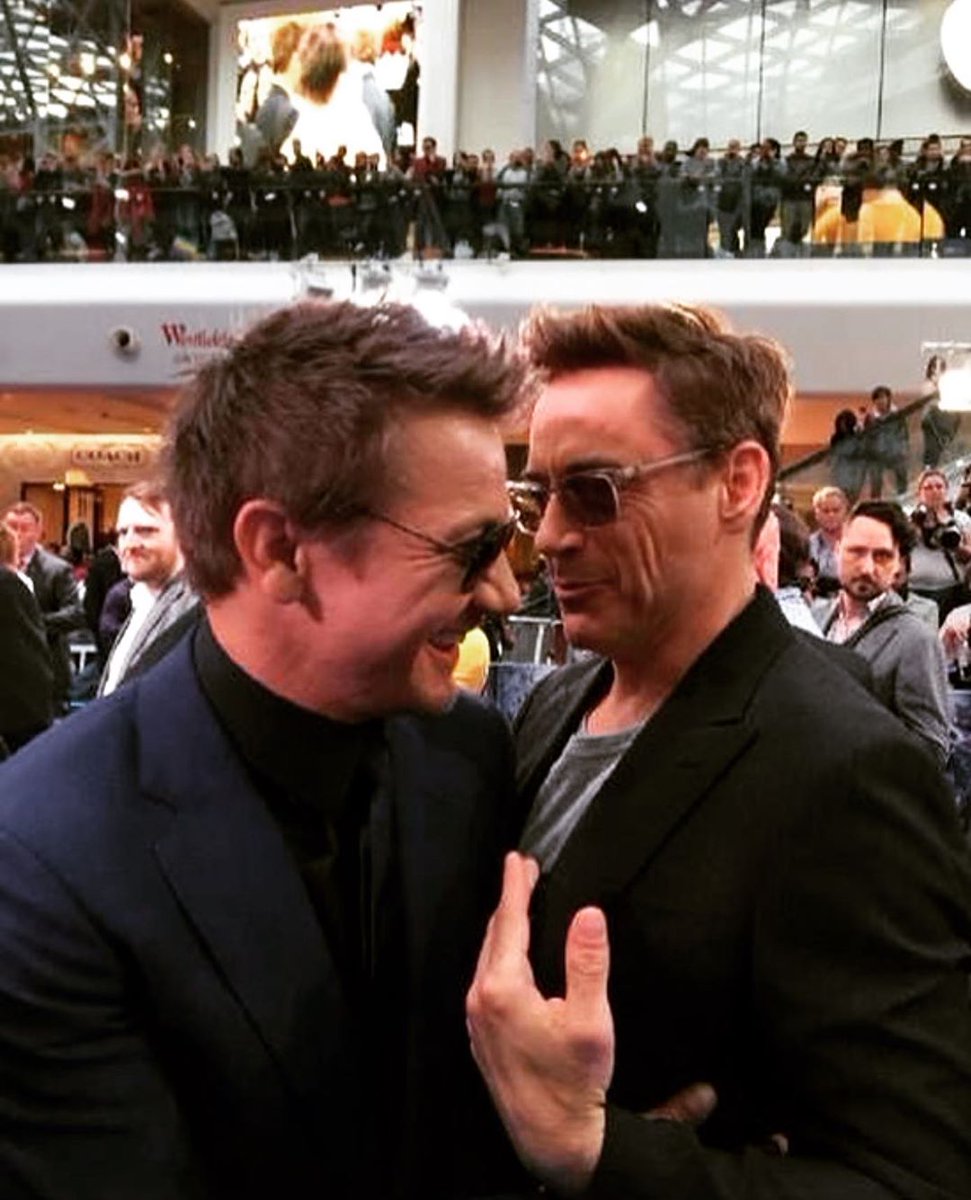 'Conversation of joy, love, and admiration with @robertdowneyjr @marvel @marvelstudios #avengersendgame #sharedexperiences' Jeremy Renner via Instagram