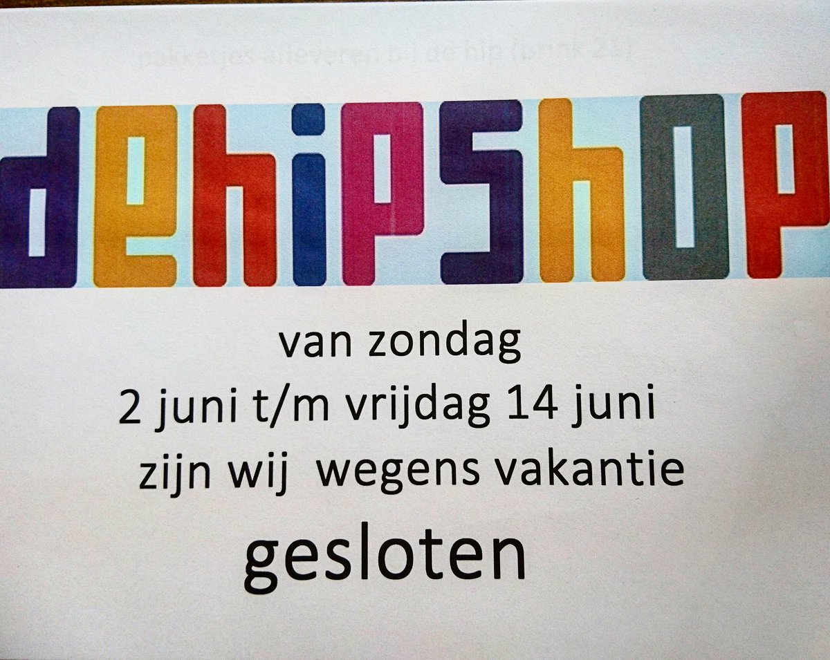 #Dehipshop #Deventer #vakantie