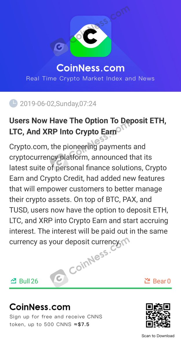alexml71's tweet image. [Users Now Have The Option To Deposit ETH, LTC, And XRP Into Crypto Earn]

Crypto.com, the pioneerin...

bi.city/s/GOKhV2