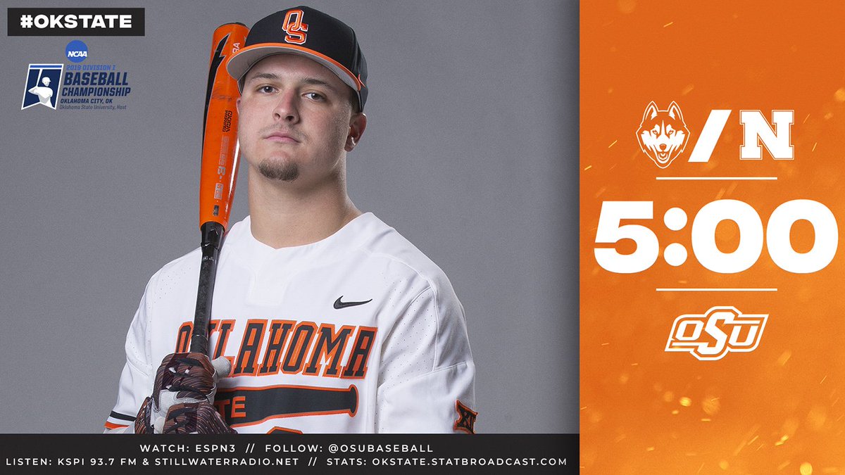 OSUBaseball's tweet photo. We don't know who the opponent will be, but we do know the Cowboys are playing for a Regional title tonight! #MeetMeInOKC #GoPokes #okstate https://t.co/OrKXQQhNXw