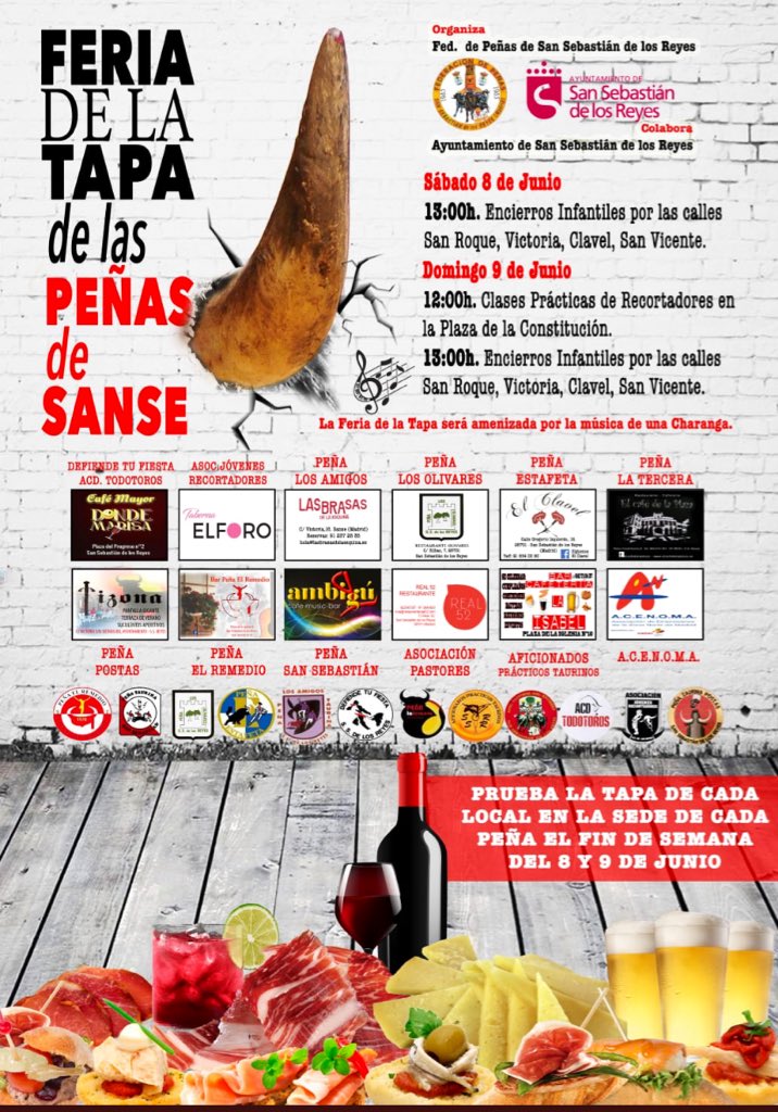 PEstafeta's tweet photo. Feria de la tapa de las Peñas, os esperamos a todos, #elclave #PEestafeta #federaciondepeñas https://t.co/HBG45XpKZN