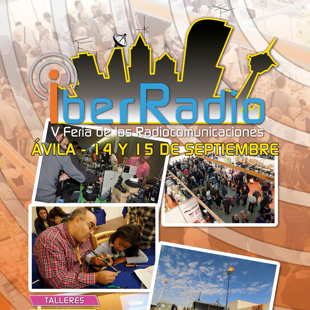Ya puedes registrar tu visita a #Iberradio2019 en 👉iberradio.es. Te esperamos en #Ávila en #Septiembre. #Radioaficionados #SWL #CB27 #Emergencias #Radioafición
