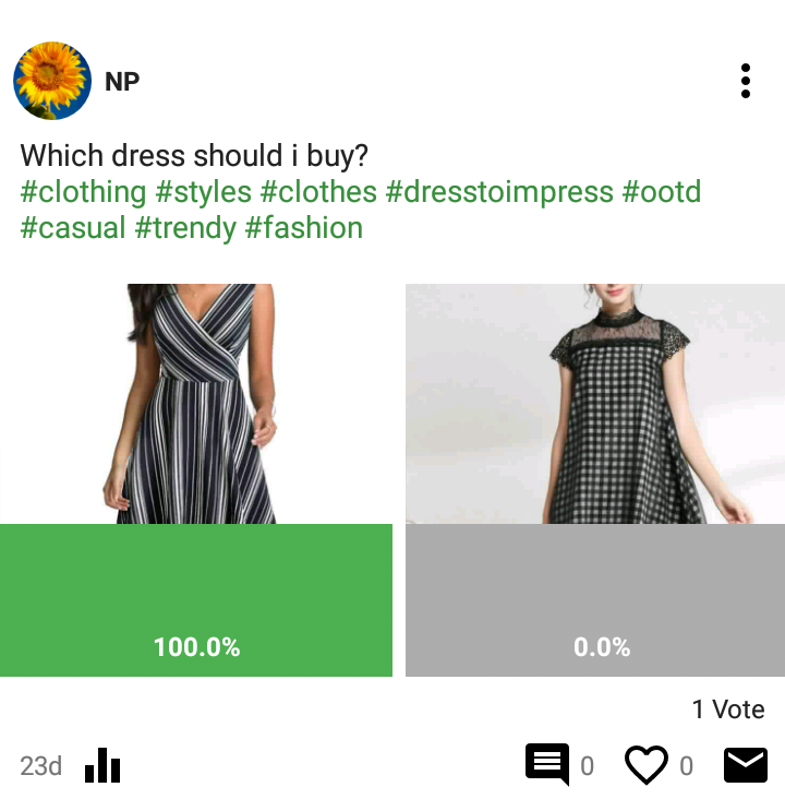 pollview's tweet photo. Create polls on anything you wish to get opinion or genuine votes 🤗🤗

Follow us to see more post like this 😊😊😊

#pollviewapp #funapp #earnfromapp #pollview #clothing #style #Trend #fashionbrands https://t.co/ReDqY0Oh26